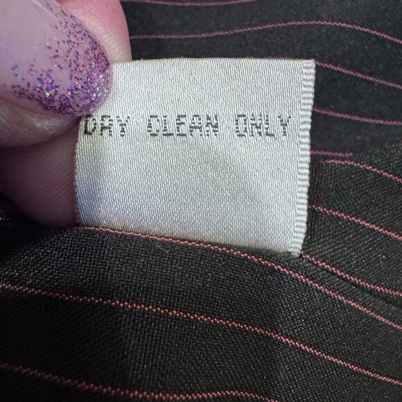 Mens Ross Graison Black Pinstriped  Wool Sports Coat 48R - Picture 4 of 7